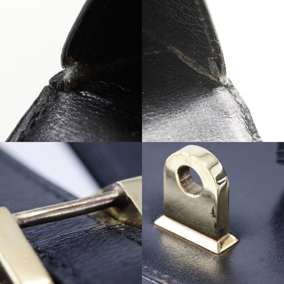 HERMES Chianti Shoulder Bag one belt vintage Black / Gold Hardware Box sca... - Picture 16 of 16